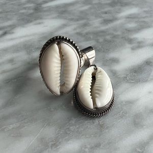 BALI 925 silver and shell ring -7-  and pendant boho style free people
